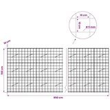  Gabion s žicom debljine 5 mm i mrežom 10x10 cm 850x10x150 cm - 10 cm 150 cm 850 cm | shoptok.hr