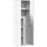  Visoka komoda bijela 60 x 35 x 180 cm od konstruiranog drva | shoptok.hr