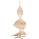 vidaXL Božićna drvca s stalakom Prirodna 210 cm Masivna borovina | shoptok.hr