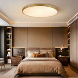  Immax NEO 07312L-LED prigušiva stropna svetiljka SEMPLICI 128W/230V prečnik 100 cm Wi-Fi Tuya zlatna + daljinski upravljač | Eponuda.com