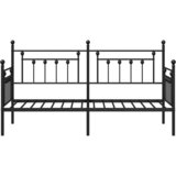 Krevet na kat s uzglavljem Crna 75 x 190 cm Čelik | shoptok.hr