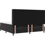  Krevet s opruga kutije s LED trakama Crna 200 x 200 cm Baršun | shoptok.hr