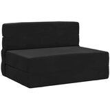 SK Zložljiv kavč postelja Črna 100 x 80 x 60 cm Blago, (5000300746) | Shoptok.si