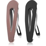 Notino Hair Collection Hair clips sponke za lase Black and mauve 2 kos | Shoptok.si