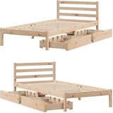  Okvir kreveta bez madraca 90 x 190 cm od masivne borovine | shoptok.hr