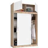 AKORD DRSNA OMARA S SREDNJIM DELOM 150cm CLP SONOMA / BELO MONO, (21713834) | Shoptok.si