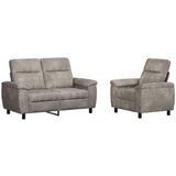  Set sofe 2 pcs Svjetlosiva Umetnička suknja koža | shoptok.hr