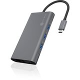 Icybox Docking stanica IB-DK4040-CPD, USB-C na 3x USB-A, RJ-45, 1x HDMI, 1x VGA, 1x 3.5mm | shoptok.hr