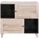 vidaXL Strani šal Bela 33,5 x 80 x 75 cm | Shoptok.si