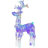  Božični severni jelen 2 kosa 60x16x100 cm iz akrila, (20707829) | Shoptok.si