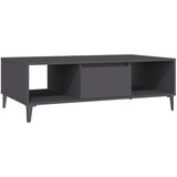Maison Chic Klubska mizica - kavna mizica - Nizka mizica siva 103,5x60x35 cm iverna plošča, (21752938) Cene
