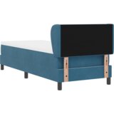  Krevet s Odbojnikom i Madracem Tamnoplavi 80x200 cm Baršun | shoptok.hr