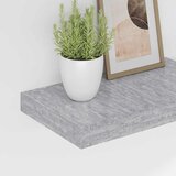  Plutajuće zidne police 2 kom boja betona 40 x 23 x 3,8 cm MDF | Eponuda.ba