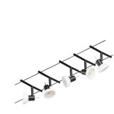 PAULMANN 94450 - Komplet 5x GU5,3/10W kompletan kabelski sistem SHEELA 230V crna | Eponuda.com
