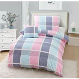 My House Ružičasto-ljubičasta 3-dijelna posteljina za krevet za jednu osobu od mikrosatena 140x200 cm Logan –