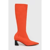 Patrizia Pepe Elegantni škornji ženski, oranžna barva, 2Y0014 K156 R809
