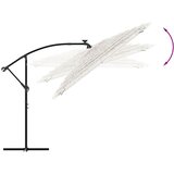  Vrtni suncobran s čeličnom šipkom bijeli 290x290x238 cm | Eponuda.com