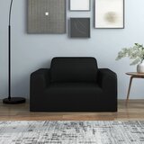 Maison Chic Rastezljiva navlaka za kauč crna od poliesterskog žerseja | Eponuda.com