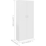 Ormarić za knjige bijeli 82,5 x 30,5 x 185,5 cm od iverice | shoptok.hr