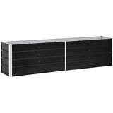 vidaXL visoka greda pocinkano jeklo 240x40x45 cm antracitna | Shoptok.si