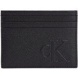 Calvin Klein Jeans Denarnice SCULPTED IMPRESSION CARD CASE LV04G1024G Črna Cene