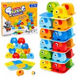 ELEPHANT Tower Skill Game Balancing s Colored Cards 46 pcs. Cene