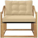  Set vanjskih sofa Čvrsto drvo akacije i Textilene Bijela | shoptok.hr