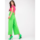 Fashion Hunters Basic light green high waisted sweatpants | shoptok.hr