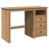 Maison Chic Pisalna miza - pisarniška miza - Računalniška miza Panama 112x45x75 cm trden borov les, (21785119) Cene