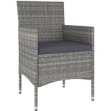 5-dijelni vrtni bistro set od poliratana i bagremovog drva sivi | shoptok.hr