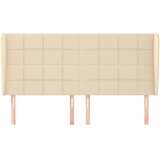  Uzglavlje s ušima krem 163x23x118/128 cm od tkanine | shoptok.hr