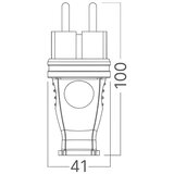 Monofazni utikač PVC IP44 crni | Eponuda.com