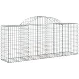  Lučne gabionske košare 9 kom 200x50x80/100 cm pocinčano željezo | shoptok.hr