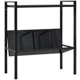 vidaXL Police za knjige s 2 razine crne 52x28x59 cm konstruirano drvo Cijene