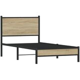  Metalni okvir kreveta bez madraca boja hrasta sonome 90x200 cm | shoptok.hr