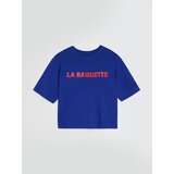 Sinsay Pamučna majica s natpisom LA BAGUETTE | shoptok.hr