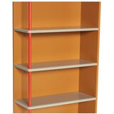 Hübsch Oranžna stenska polica iz masivnega jesena 60x109 cm Apollo – | Shoptok.si