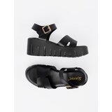 SEASTAR Black high platform sandals | Shoptok.si