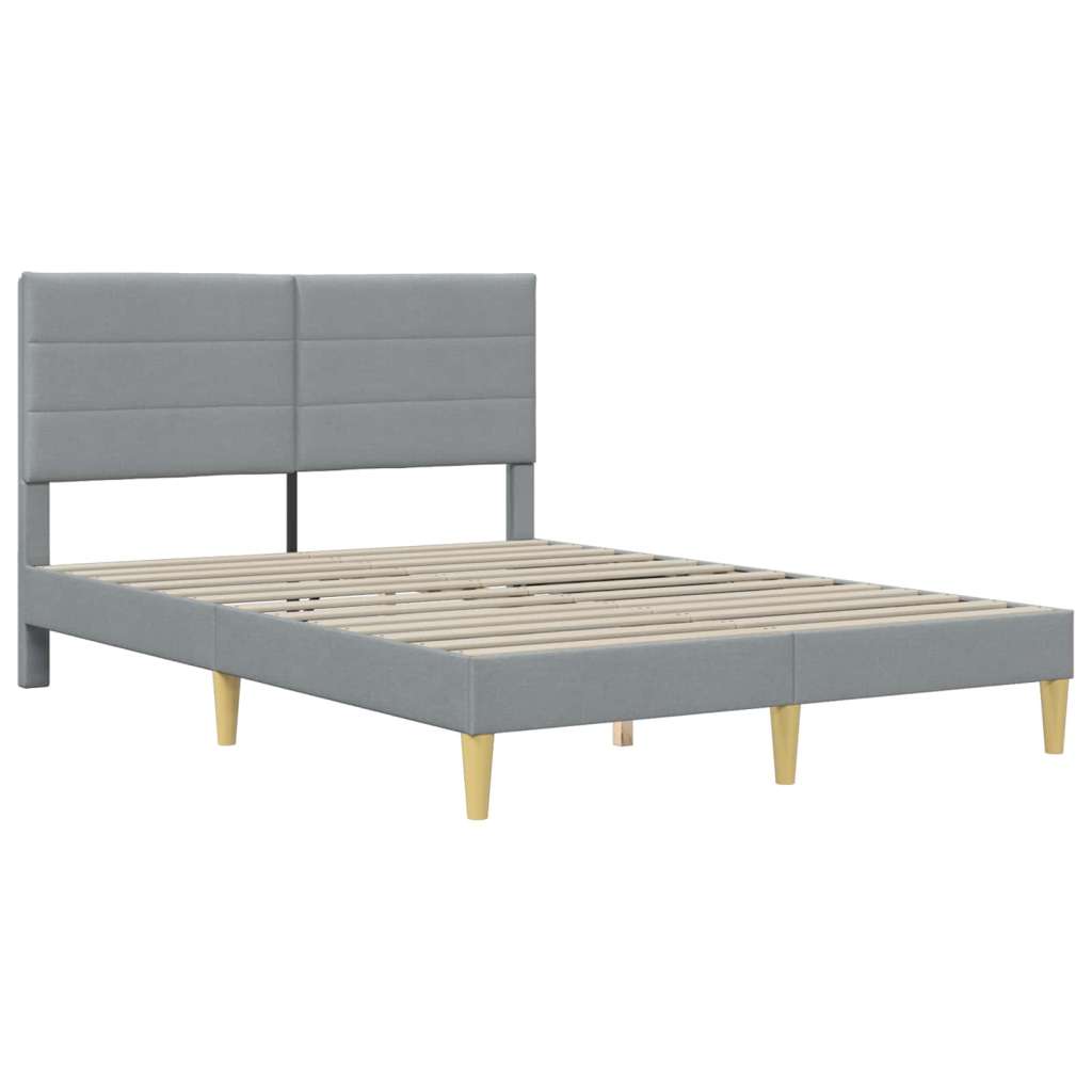  Okvir za krevet Svijetlo siva 160 x 200 cm Poliester | shoptok.hr