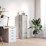 vidaXL Visoka ploča beton siva 29,5x34x119,5 cm izrađeno drvo | shoptok.hr