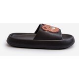 Boto FK1 Children's Lightweight Slippers With Bear Black Lindeheta | Shoptok.si