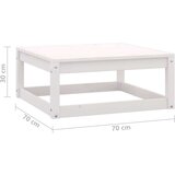  Sedežna garnitura 4-delna bela trdna borovina | Shoptok.si