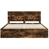 Konstrukcija postelje z vzglavjem Dimljeni oreh 180 x 200 cm, (5000104119) | Shoptok.si