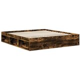  Konstrukcija postelje z vzglavjem Dimljeni oreh 180 x 200 cm, (5000104119) | Shoptok.si