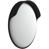  Vanjsko konveksno prometno ogledalo crno Ø45 cm polikarbonat | shoptok.hr