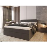 MID.YOU POSTELJA Z VZMETNICO 180 cm x 200 cm , tekstil antracit | Shoptok.si