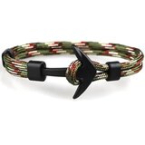 Narukvica Rope Anchor - Zelena / Smeđa KP33445 | shoptok.hr