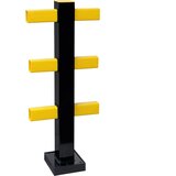 Black Bull Hibridna ograja za zaščito pred trki ŠxV 100 x 1040 mm, sredinski stebrič za uporabo v prostorih in na prostem | Shoptok.si