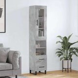  Visoka komoda siva betona 34 5x34x180 cm od konstruiranog drva | shoptok.hr