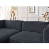 Bobochic Paris Temno modra kotna sedežna garnitura iz tkanine bouclé (levi kot) Zephyr – | Shoptok.si